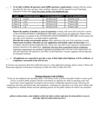 Wastewater Operator Certification Application Checklist - Montana, Page 2