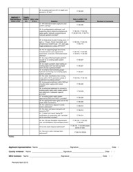 Part IV Subdivision Checklist - Montana, Page 2