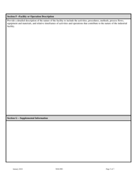 Form NOI-SWI Notice of Intent (Noi) Form Multi-Sector General Permit for Storm Water Discharges Associated With Industrial Activity (Msgp) - Montana, Page 5