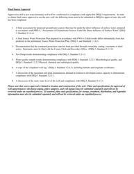 New Noncommunity Water Supply Well Expedited Review Checklist - Montana, Page 9