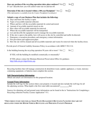 Recycling Collection Facility License Application - Montana, Page 2