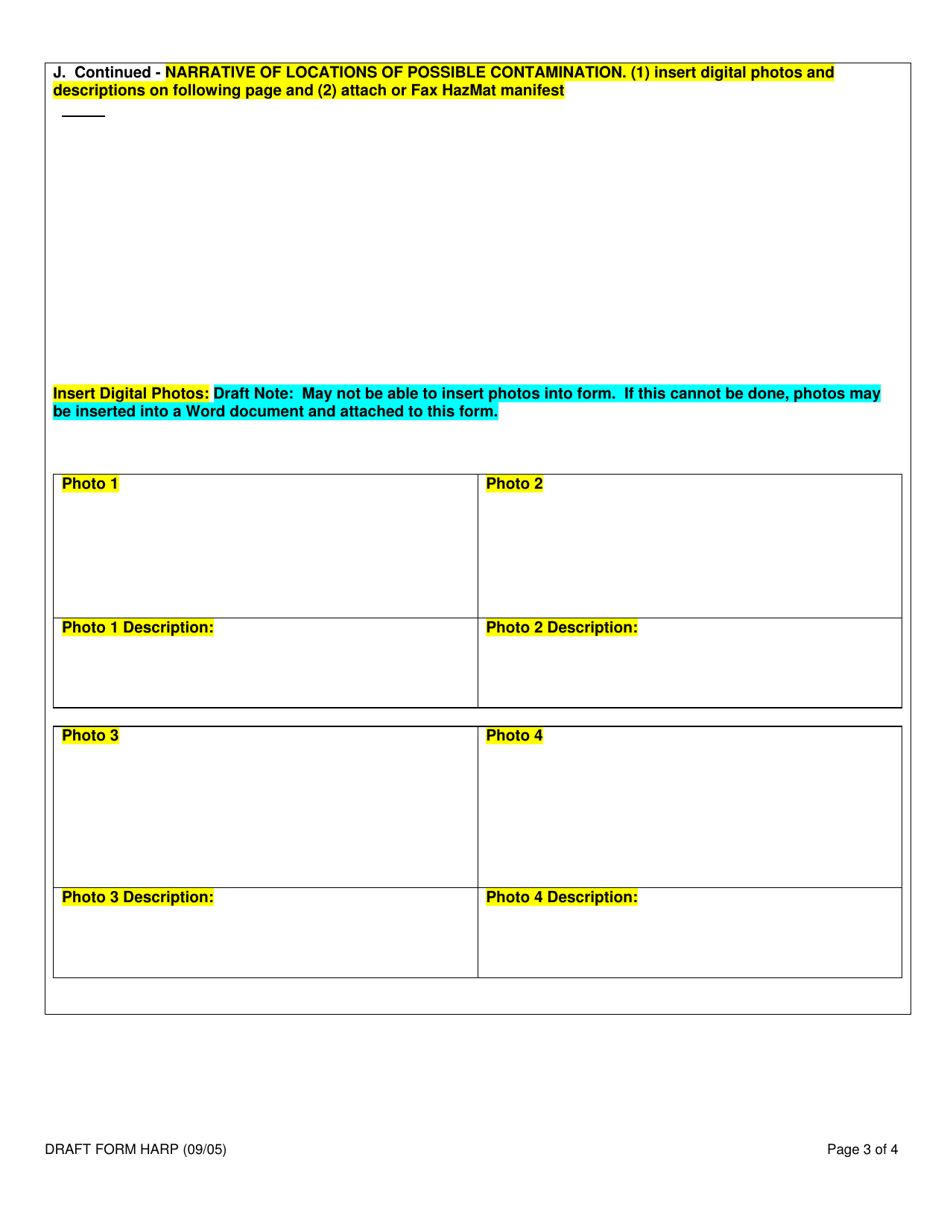 Form HARP Hazard Assessment and Recognition Plan - Montana, Page 3