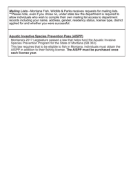 Resident Lifetime Fishing License for the Blind Application - Montana, Page 2