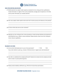 &quot;Home Inspector Examination Evaluation Questionnaire&quot; - Montana, Page 6