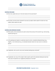 Home Inspector Examination Evaluation Questionnaire - Montana, Page 7