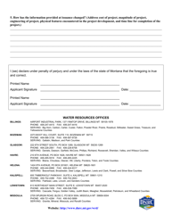 Form 607 Application for Extension of Time - Montana, Page 2