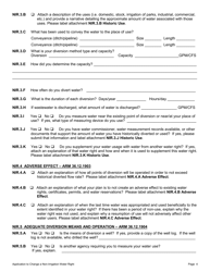 Form 606 NIR Non-irrigation Application for Change of Appropriation Water Right - Montana, Page 4