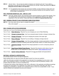 Form 606 NIR Non-irrigation Application for Change of Appropriation Water Right - Montana, Page 5