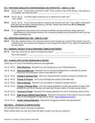 Form 606 IR Irrigation Application for Change of Appropriation Water Right - Montana, Page 5