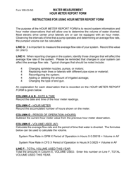 Form WM-03 Hour Meter Report Form - Montana, Page 2