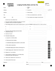 Form LFT Lodging Facility Sales and Use Tax - Montana, Page 2