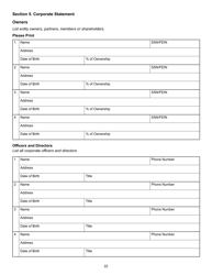 Beer and Wine License Application (Retail off-Premises Consumption) - Montana, Page 4