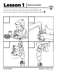 Wash Your Hands Kids Worksheet - Activity 4, Lesson 1, Discover My