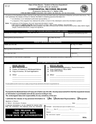 Document preview: Form MVD-11260 Confidential Records Release - New Mexico
