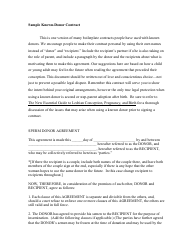 Document preview: Sperm Donor Agreement Template