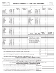Form 10 Schedule I Local Sales and Use Tax - Nebraska, Page 3