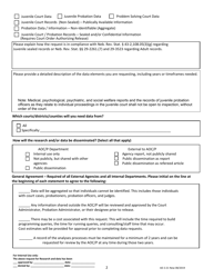 Form AD2:21 Request for Research and Data From the Administrative Office of the Courts and Probation - Nebraska, Page 2