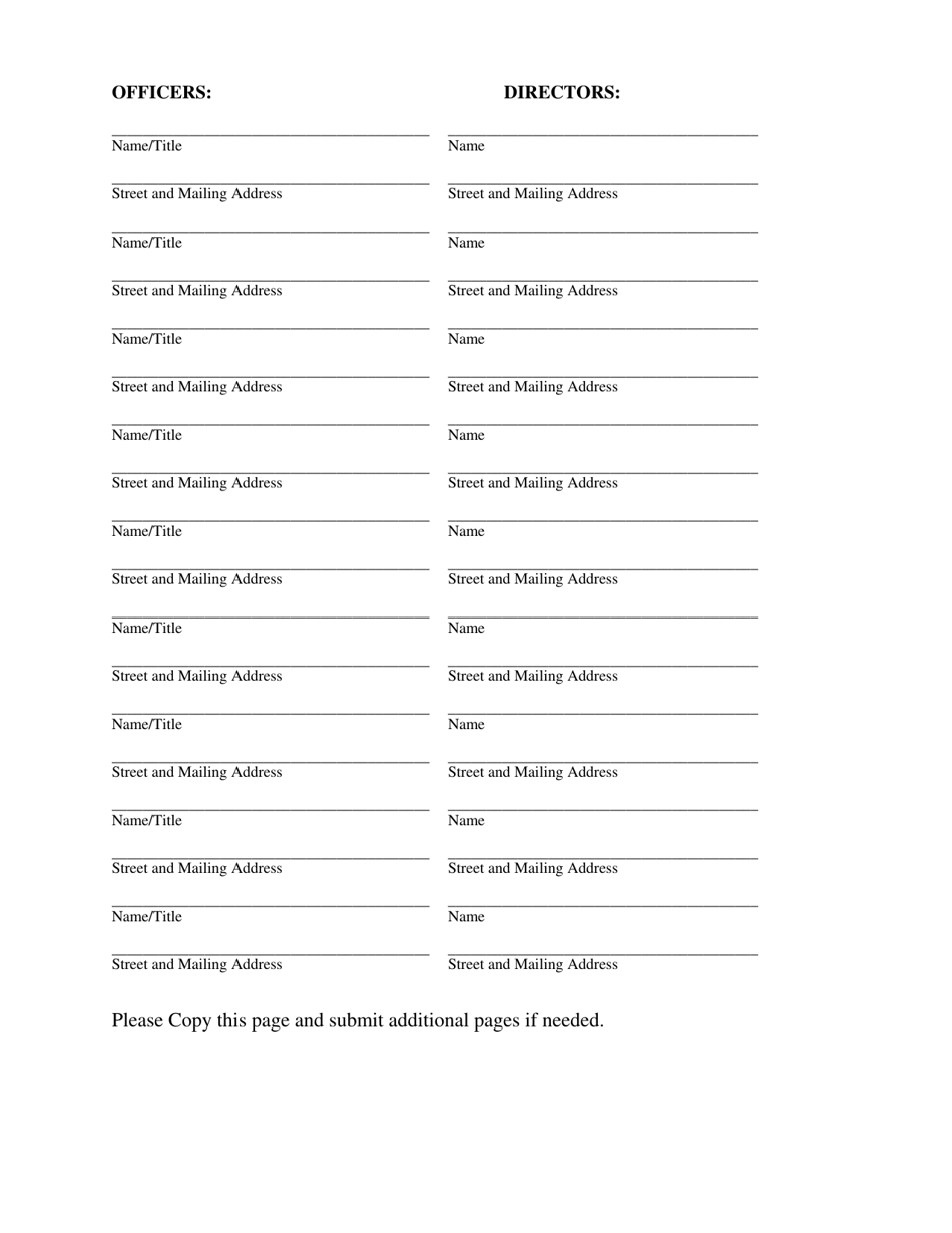 Application for Certificate of Authority Limited Cooperative Association (Foreign) - Nebraska, Page 2
