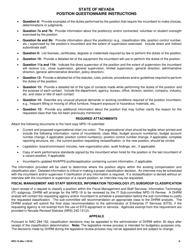 Form NPD-19 Position Questionnaire - Nevada, Page 2