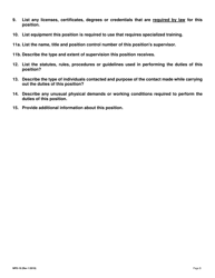 Form NPD-19 Position Questionnaire - Nevada, Page 5
