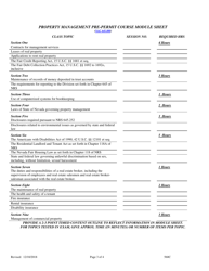 Form 560C Real Estate Property Manager Permit Pre-licensing Education Application for Classroom Offerings - Nevada, Page 3