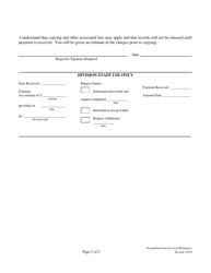 Form 900 Public Record Request Pursuant to Nrs 239 - Nevada, Page 2