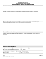Form FA-14 Inpatient Mental Health Concurrent Review - Nevada, Page 2