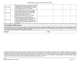 Form FA-11E Applied Behavior Analysis (Aba) Authorization Request - Nevada, Page 5