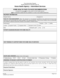 Form FA-16A Home Health Agency - Intermittent Services - Nevada, Page 5