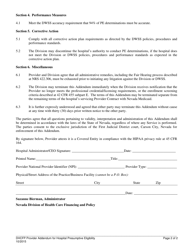Nevada Medicaid Hospital Presumptive Eligibility Provider Addendum - Nevada, Page 2