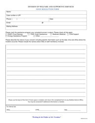 Form 6049-AG Issue Resolution Form - Nevada