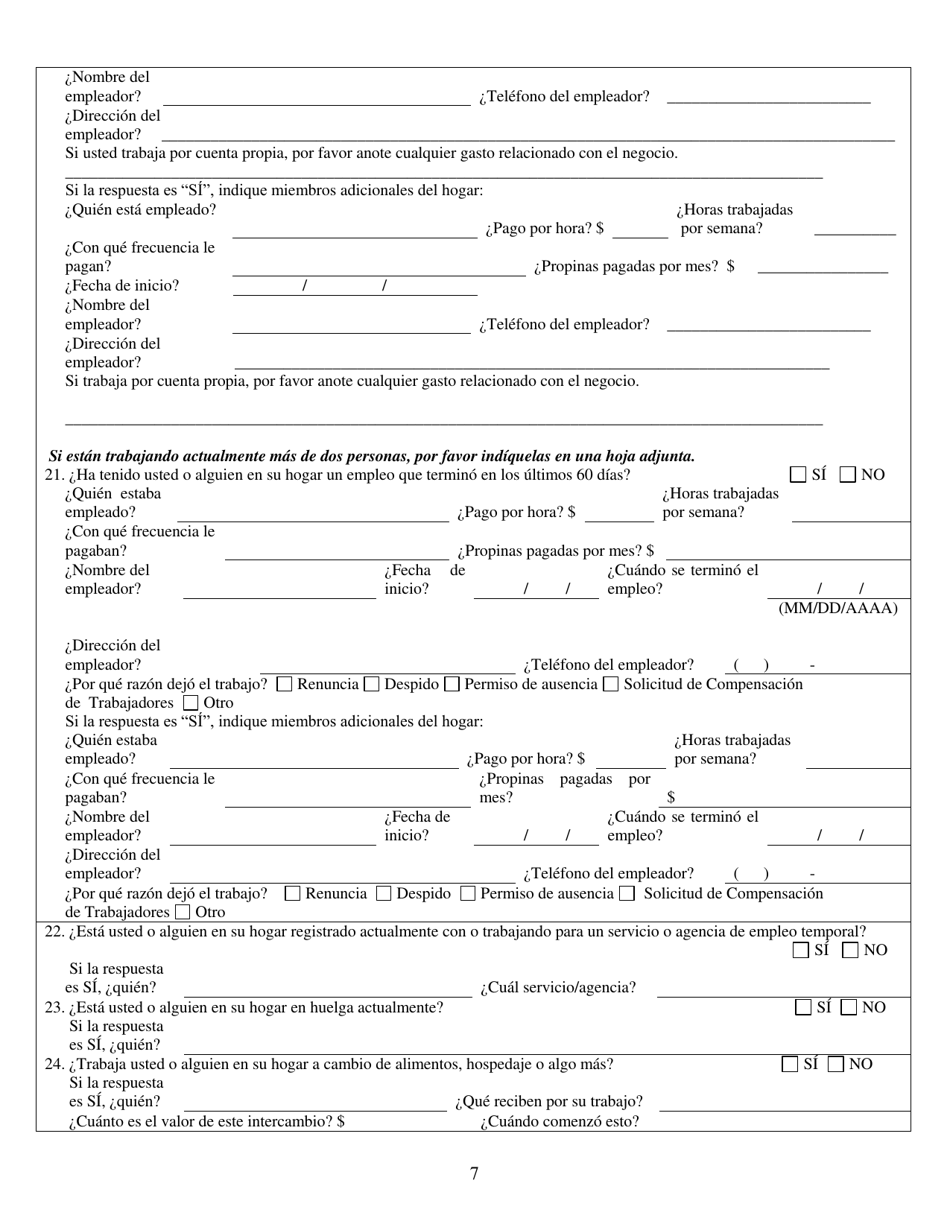 Formulario 2993-EGS Solicitud De Asistencia Publica - Nevada (Spanish), Page 7