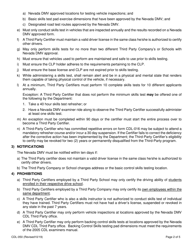 Form CDL-050 Third Party Certifier Agreement - Nevada, Page 2