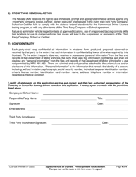 Form CDL-026 Third Party Company/School Agreement - Nevada, Page 4
