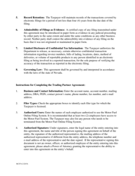 Form MC074 Motor Carrier Trading Partner Agreement - Nevada, Page 3