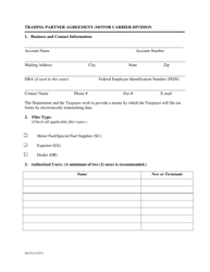 Form MC074 Motor Carrier Trading Partner Agreement - Nevada, Page 4