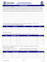 Form NPP JSF0005 Presentence Investigation Questionnaire - Nevada, Page 3