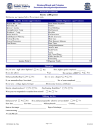Form NPP JSF0005 Presentence Investigation Questionnaire - Nevada, Page 6