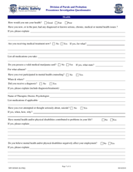 Form NPP JSF0005 Presentence Investigation Questionnaire - Nevada, Page 7