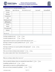 Form NPP JSF0005 Presentence Investigation Questionnaire - Nevada, Page 8