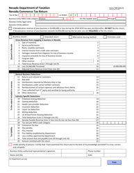 Form TXR-030.01 &quot;Nevada Commerce Tax Return&quot; - Nevada