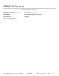 Dredging Permit Application - Nevada, Page 3