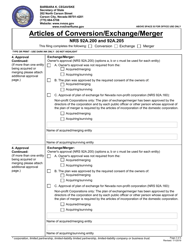 Articles of Conversion/Exchange/Merger - Nevada, Page 2