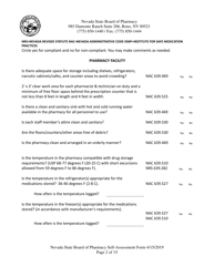 Retail Pharmacy Inspection Form - Nevada, Page 2