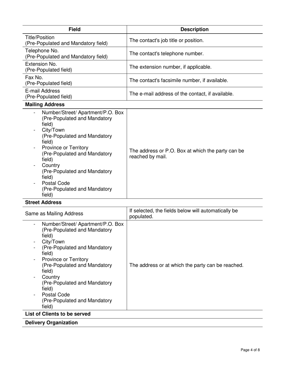 Instructions for Form DCI1770281 Education Partnerships Program Report - Canada, Page 4