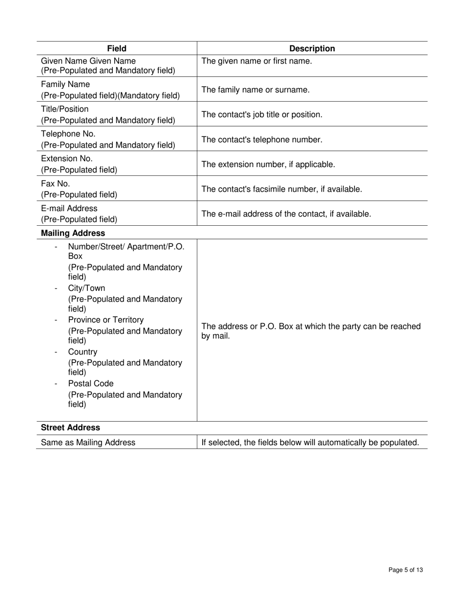 Instructions for Form DCI434352 First Nations and Inuit Youth Employment Strategy (Fniyes) Report and Corresponding Fniyes Youth Evaluation - Canada, Page 5