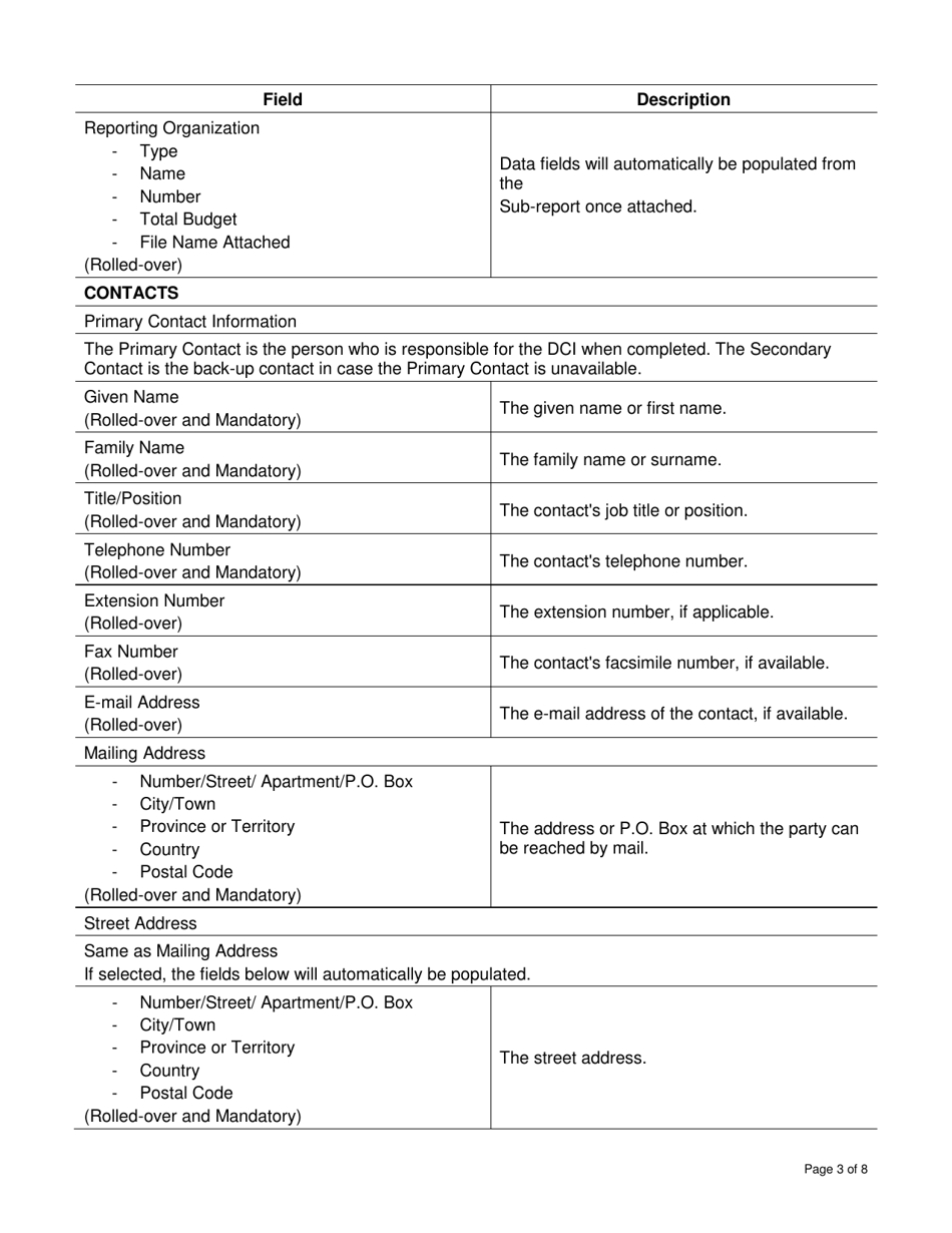 Instructions for Form DCI4016769 Annual Register of Post-secondary Education Students - Canada, Page 3