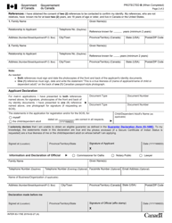 Form INTER83-170E Registration and Secure Certificate of Indian Status (Scis) Statutory Declaration in Lieu of Guarantor - Canada, Page 2