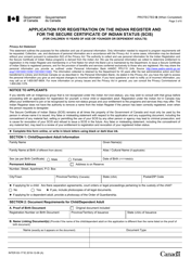 Form INTER83-171E Application for Registration on the Indian Register and for the Secure Certificate of Indian Status (Scis) (For Children 15 Years of Age or Younger or Dependent Adults) - Canada, Page 3