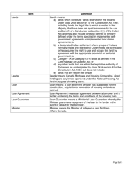 Instructions for Ministerial Loan Guarantee Application (Individual and Band) - Canada, Page 5
